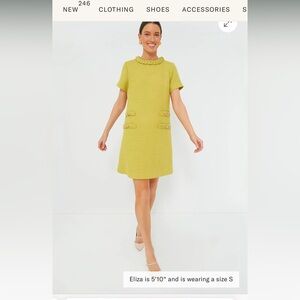 Tuckernuck Jackie Dress in Chartreuse
